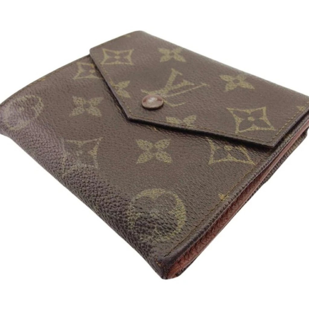 Louis Vuitton Bifold Wallet Brown Light Brown Women M61660 Authentic Secondhand